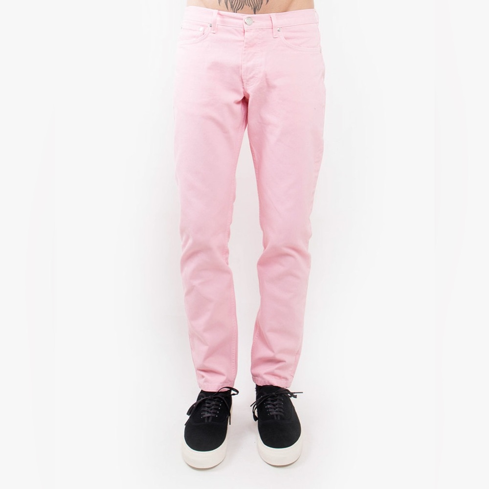 Soulland NEW Men's PINK Erik Denim Jeans - Regular Fit - Button Flu Size 33 x 28